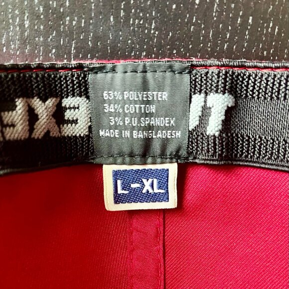 Red Nasty Pig Snout Cap - FlexFit Men's Size L/XL, Stretch Band, Rubber Logo - Picture 5 of 5